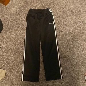 black/white adidas sweatpants